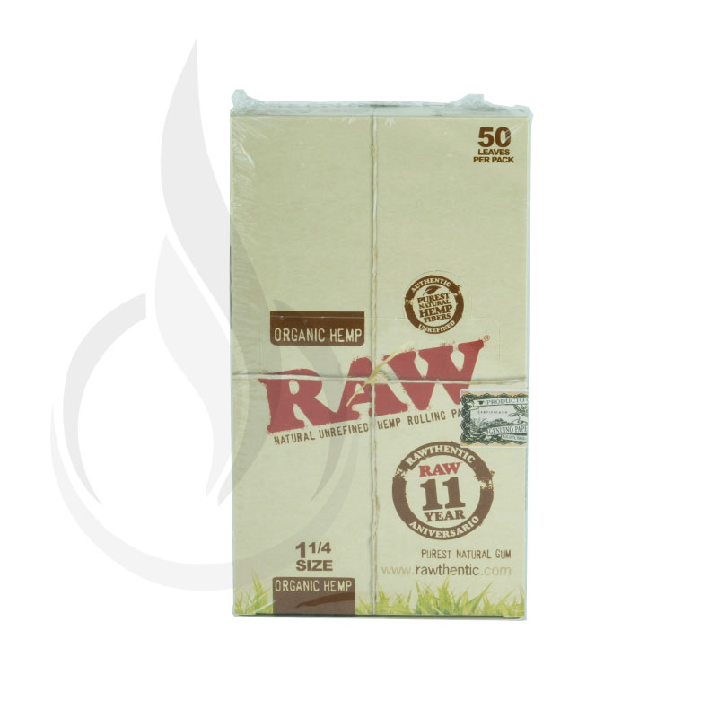 RAW *Organic Hemp* 1 1/4 Papers 24/Box